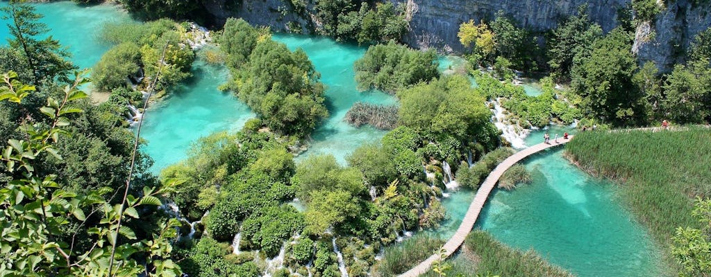 Natural wonders of Plitvice Lakes from Rab