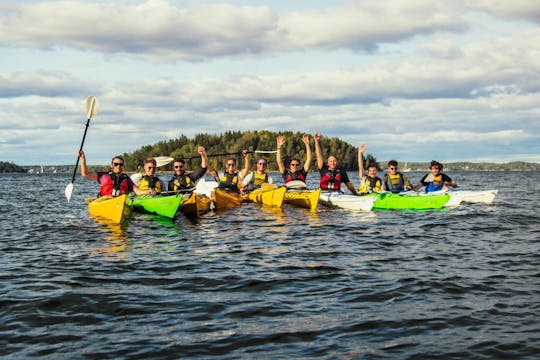 Kayak around  Stockholm Archipelago towards Vaxholm