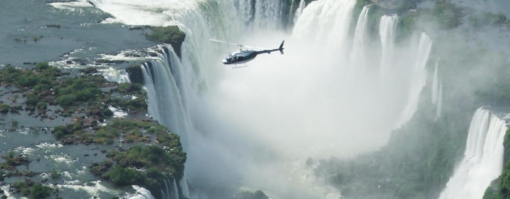 Iguassu falls panoramic helicopter flight