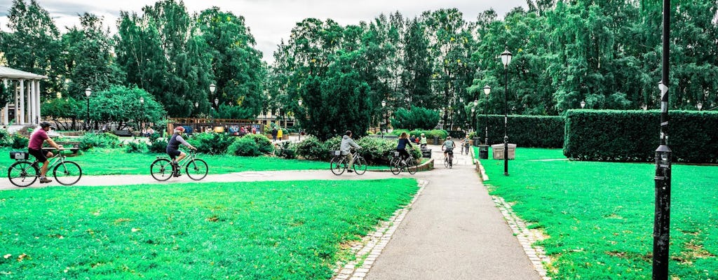 Cycle past Oslo's urban treasures in a private tour