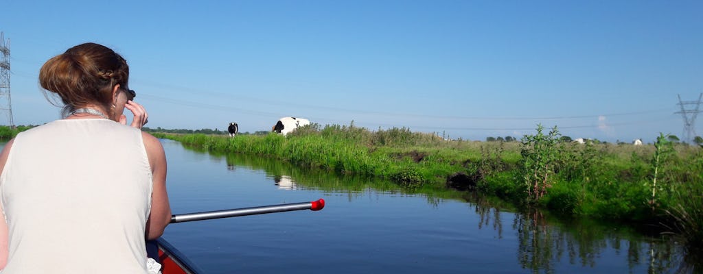 Guided canoe tour in the wetlands close to Amsterdam