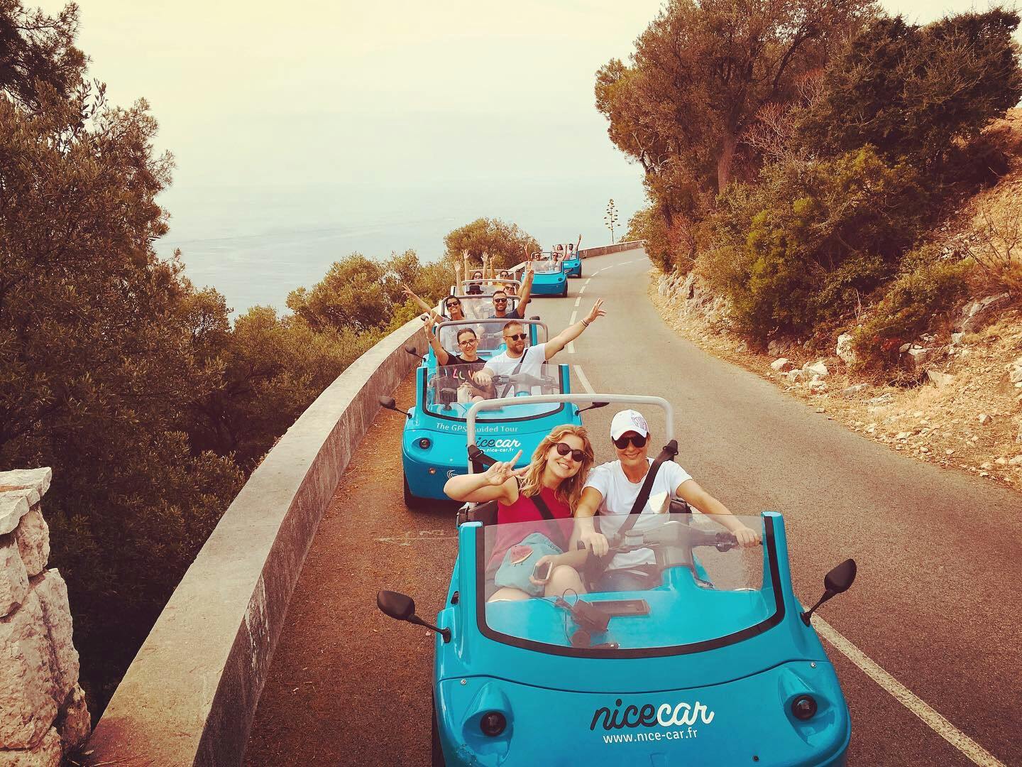 4-hour open-top car tour in the French Riviera