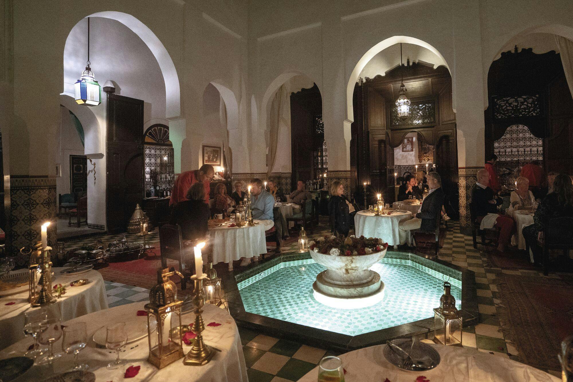 Riad Abendessen in der Marrakesch Medina mit Transfer