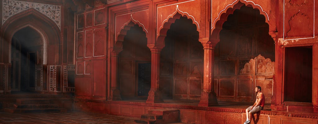 Tour in giornata di Taj Mahal e Forte Agra in auto