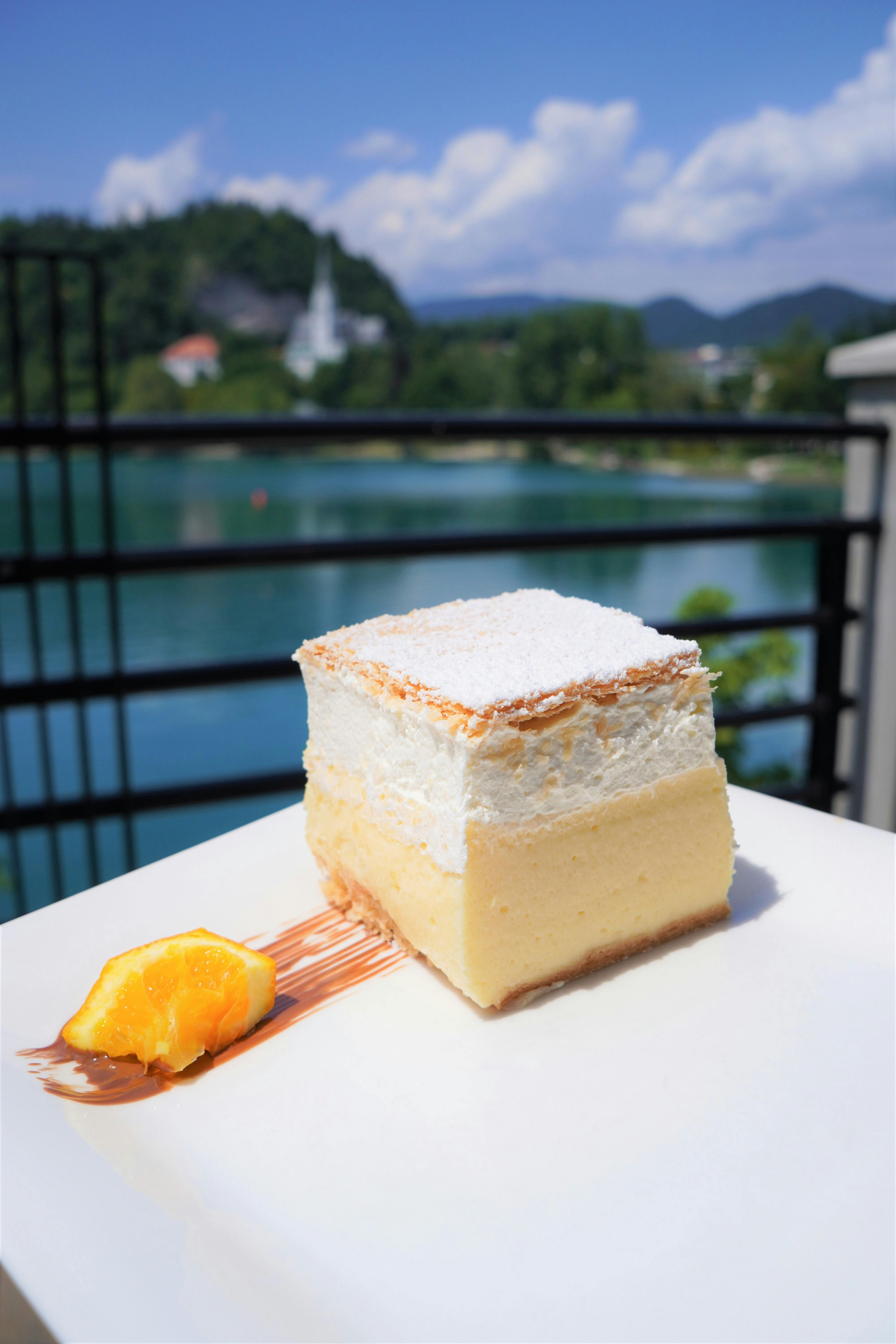 Local Vanilla Custard Cake Stock Photo - Download Image Now - iStock