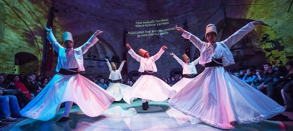 Whirling Dervishes live show and exhibition