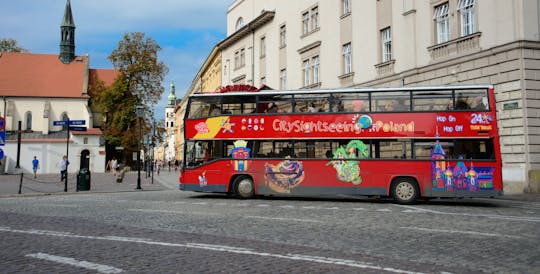 City Sightseeing hop-on hop-off bus tour of Krakow with optional river cruise and electric car