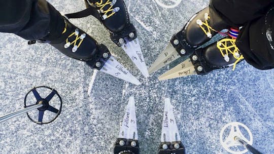 Experiência de patinação no gelo em Estocolmo
