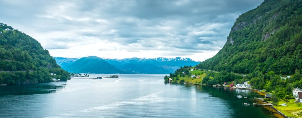 Ammira l'Hardangerfjord in barca
