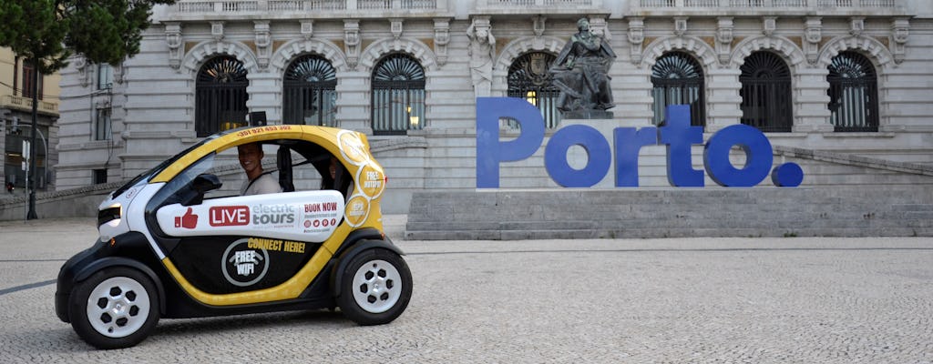 Porto city tour on an electric vehicle with GPS guide
