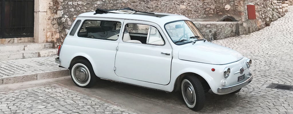 Appian Way panoramic tour on a vintage car
