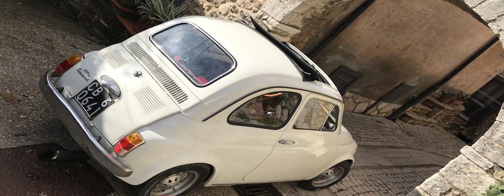 Excursão de carro antigo pelas colinas romanas com almoço