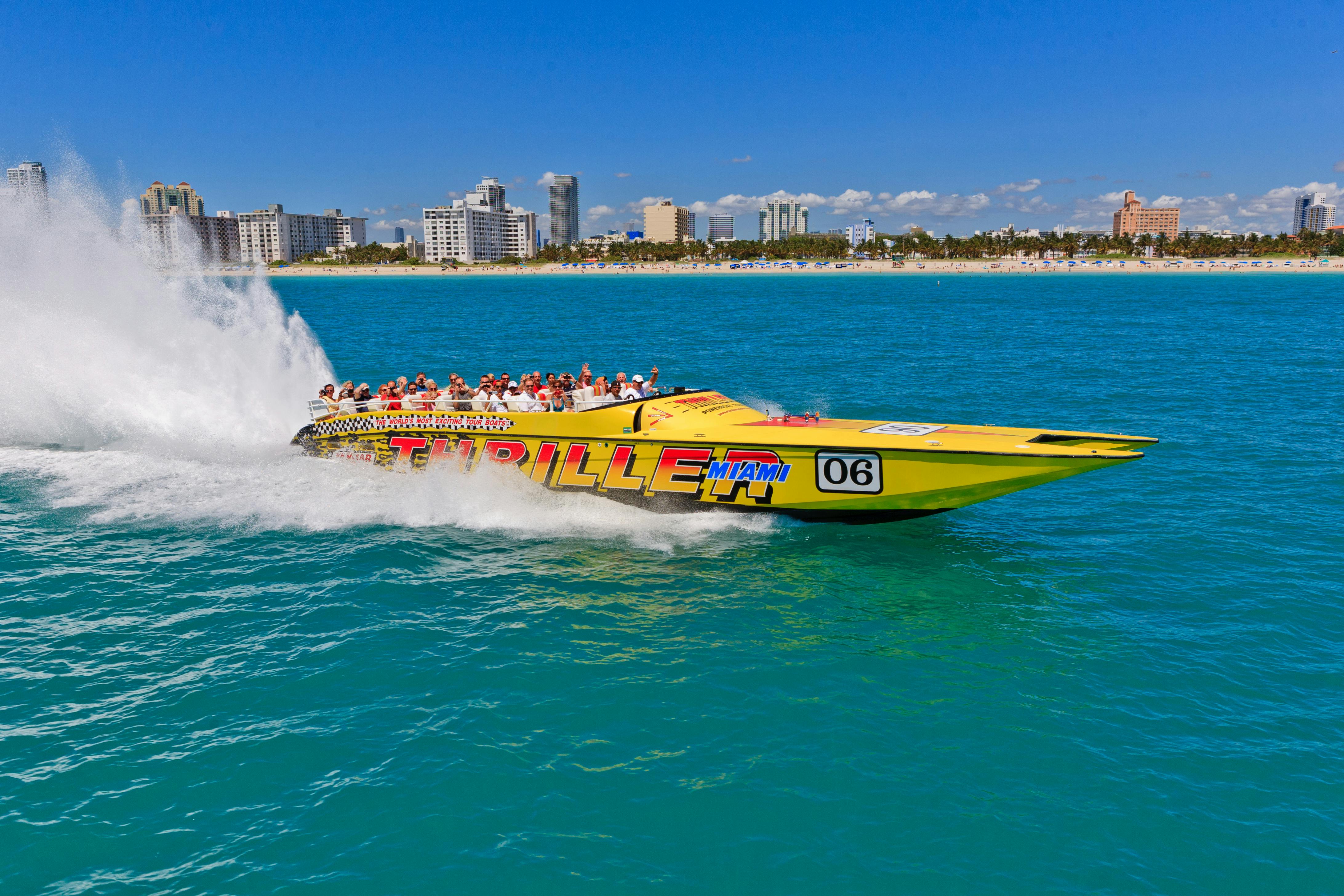 Thriller Miami speedboottocht