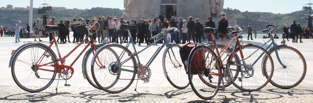 Vintage fietstocht door Lissabon