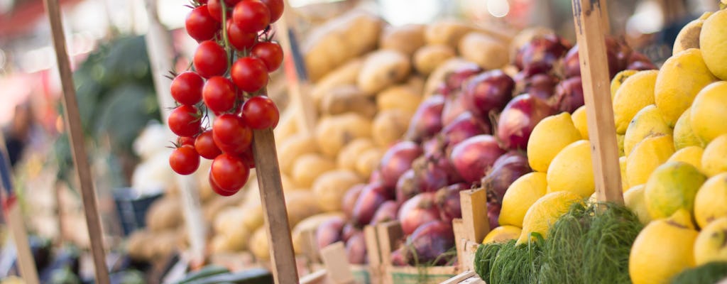 Experiência de comida de rua no mercado de Palermo e passeio a Monreale