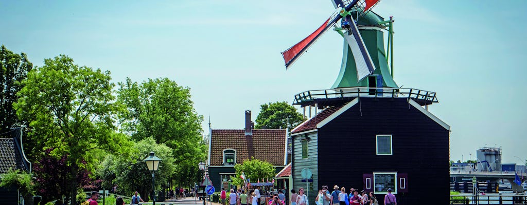 Wycieczka autobusem Hop-On Hop-Off po niderlandzkich miejscowościach z wiatrakami i degustacją sera