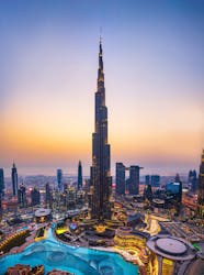 Recorrido privado por la ciudad de Dubái desde el aeropuerto con entradas al Burj Khalifa