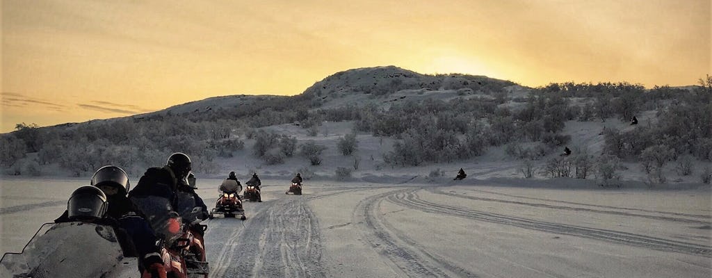 Experience the river valley on a snowmobile safari
