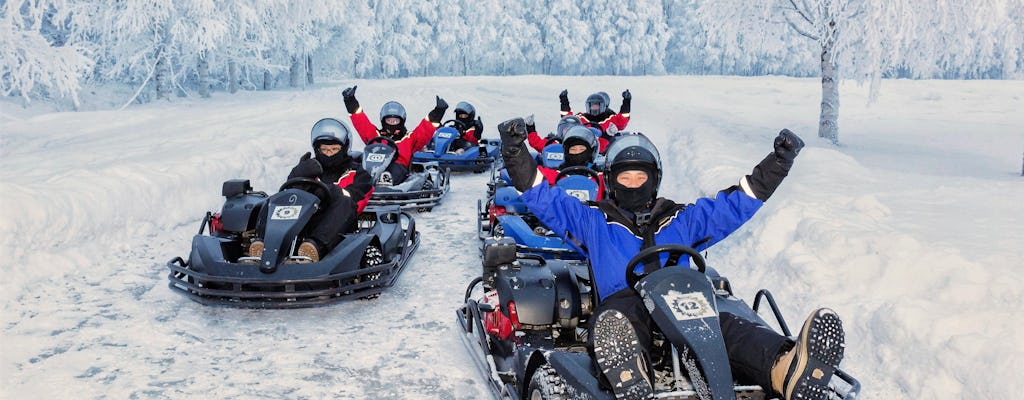 Go on a karting adventure on open ice