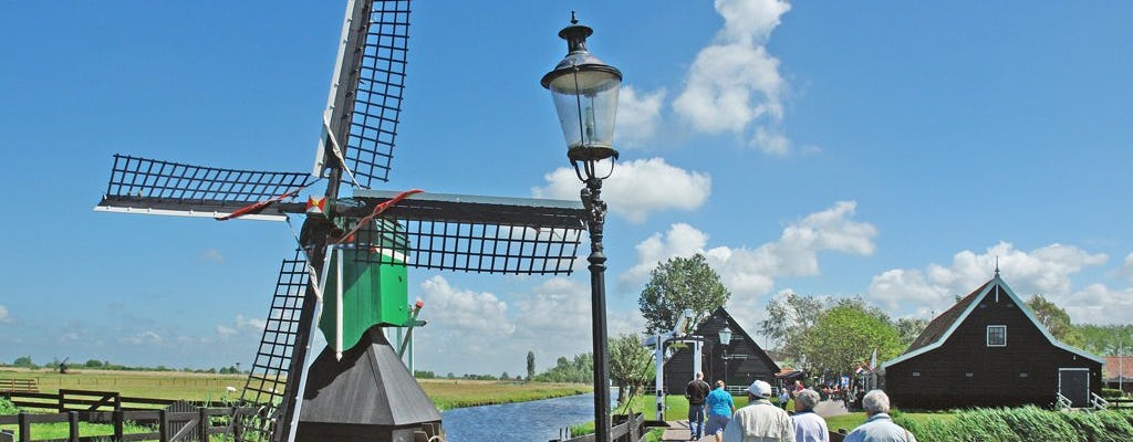 Passeio holandês pelas águas, pescadores e moinhos de vento pelo campo saindo de Amsterdã