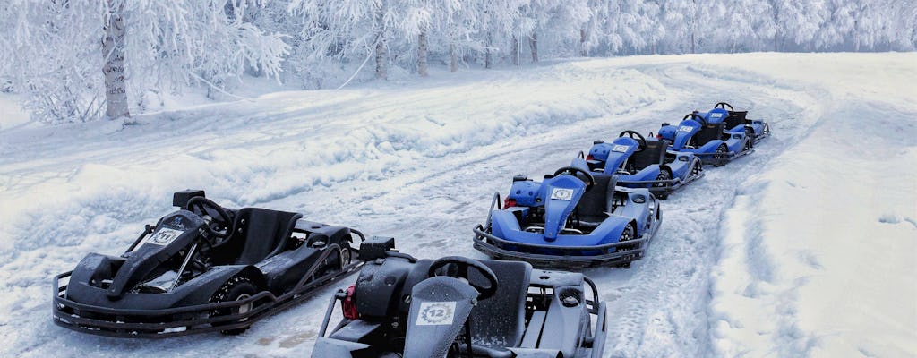 Póngase activo y practique karting en hielo, motos de nieve y pesca en hielo