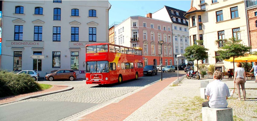 Rostock city tour em ônibus de dois andares
