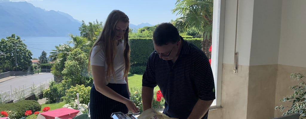 Homemade pasta cooking class near Bellagio