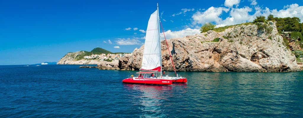 Croisière en catamaran sur la côte de Dubrovnik avec boissons incluses