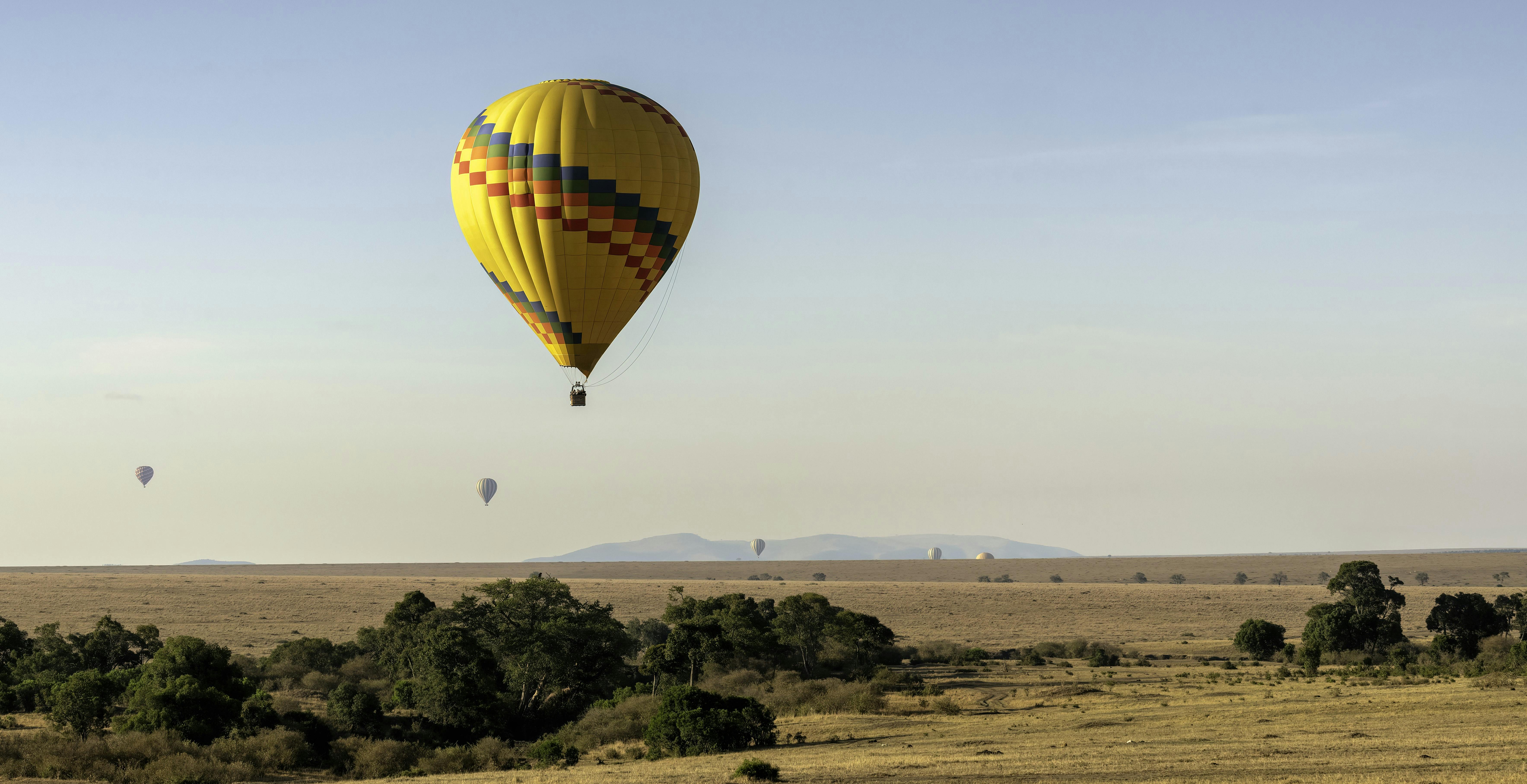 Safari balonem na ogrzane powietrze Masai Mara