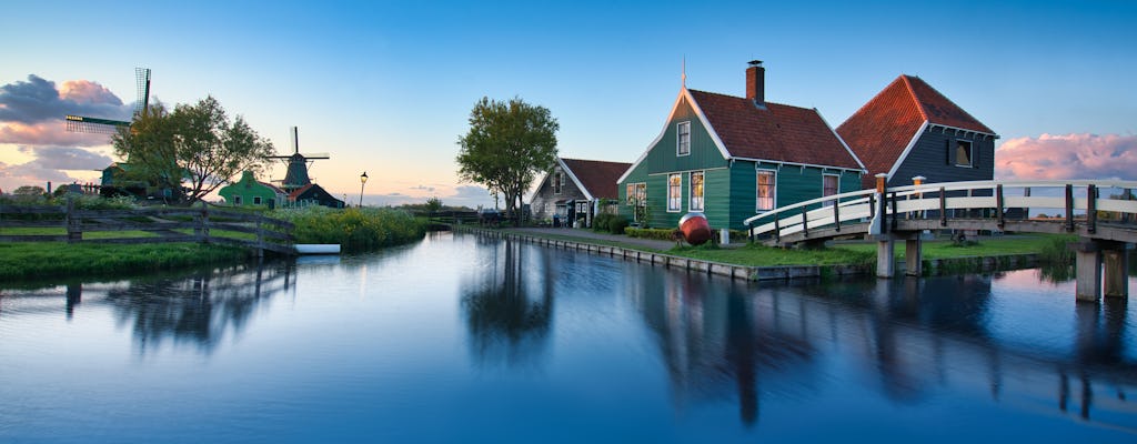 Private transport to Zaanse Schans windmills, Volendam, cheese and clogs shop from Amsterdam