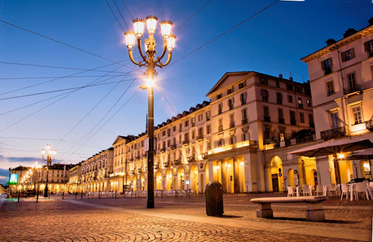 Turin by night walking experience