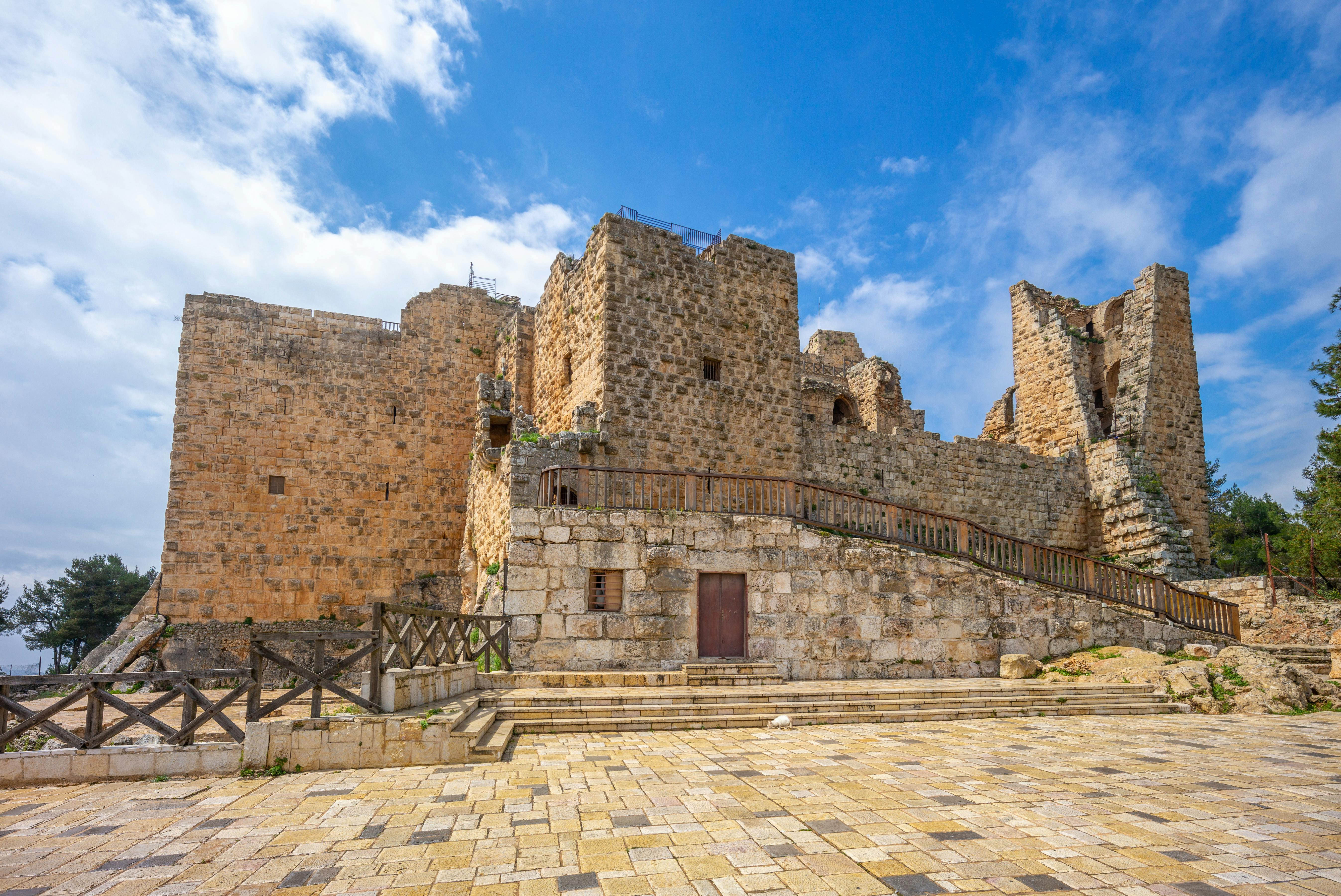 Castelli del deserto islamico orientale di un'intera giornata con tour privato del castello di Ajloun da Amman