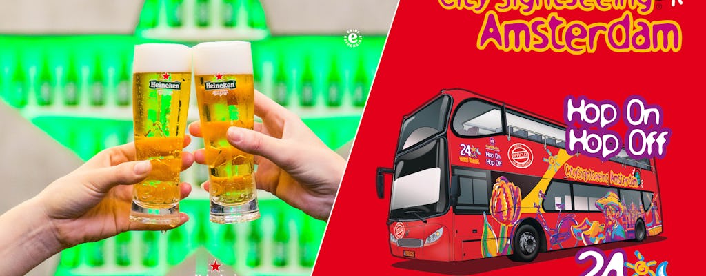 Entrada para a Heineken Experience e tour em ônibus hop-on hop-off
