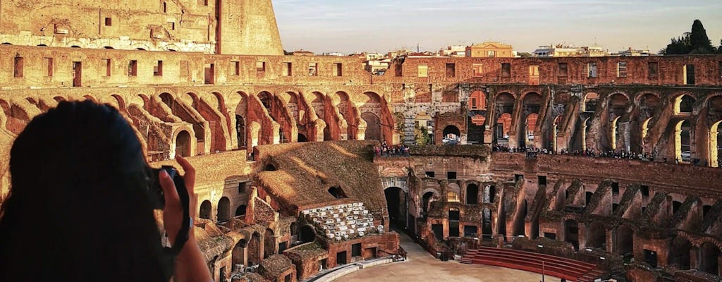 Visita VIP al Coliseo subterráneo, el Foro Romano y el monte Palatino