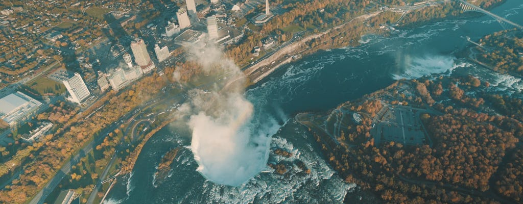 Het beste van de Niagara Falls, VS helikoptertour met lunch: privé veilige tour