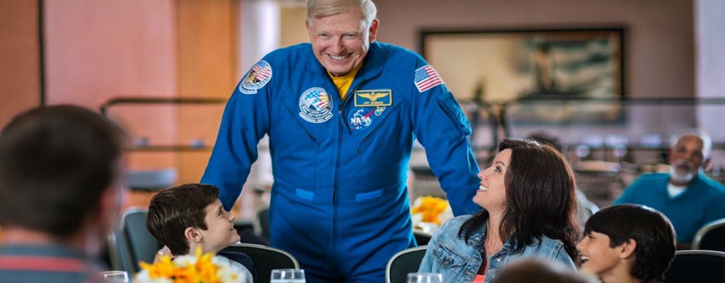 Kennedy Space Center tickets, roundtrip transportation and lunch with an astronaut