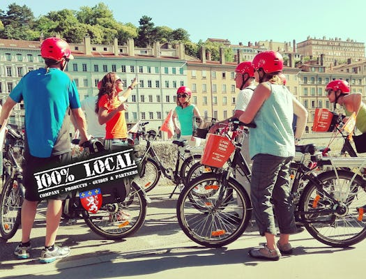 Excursão de bicicleta elétrica de 3 horas com degustação de comida em Lyon