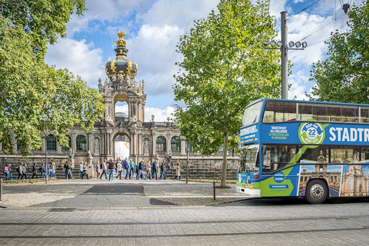 Big hop-on hop-off city tour in Dresden