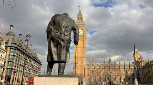 Visite de  Londres sur Winston Churchill
