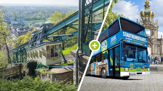 Panoramatour durch Dresden mit Bergbahn und Hop-on-Hop-off-Bus