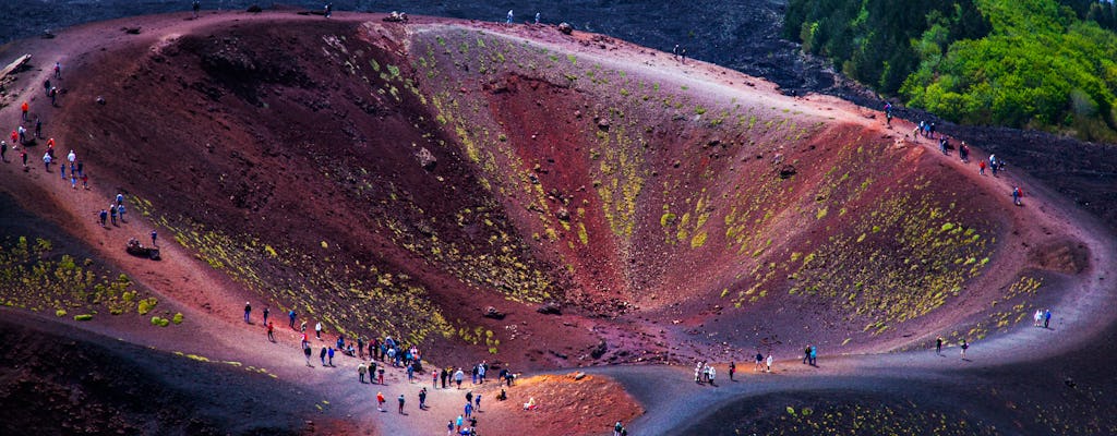 Excursión de un día al monte Etna y Taormina desde Cefalú