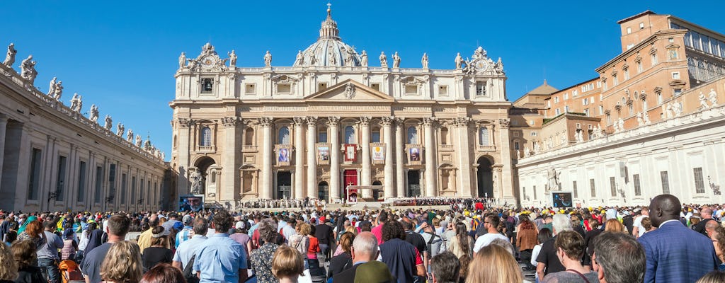 Audience du pape François et visite en autocar de Rome avec un guide local