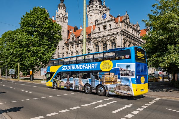 Visite de la grande ville de Leipzig avec le bus à arrêts multiples