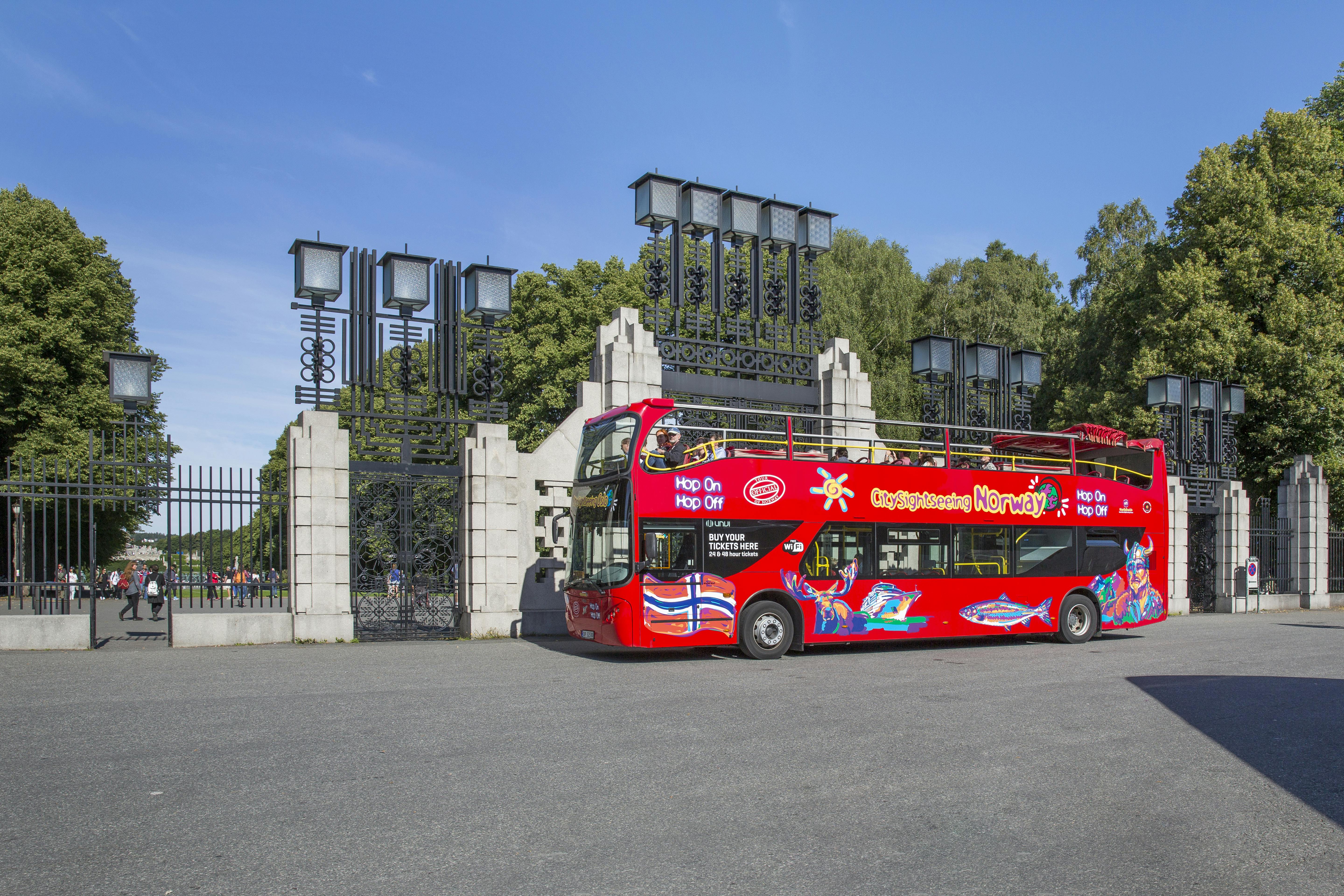 City Sightseeing hop-on hop-off bus tour of Oslo