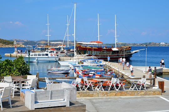 Ammouliani Island Boat Cruise with Banana Beach Visit & Transfer