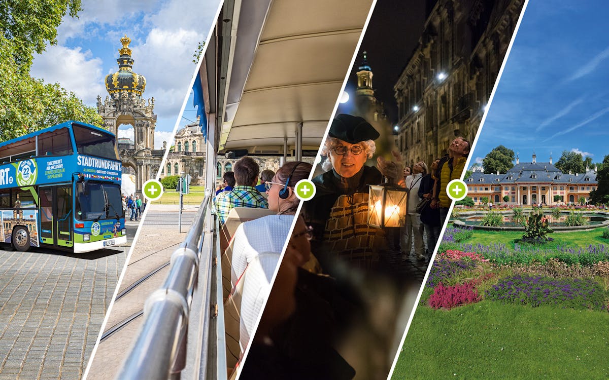 Grote hop-on hop-off stadstour in Dresden