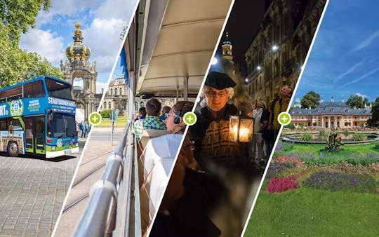 Große Hop-on hop-off Stadtrundfahrt in Dresden