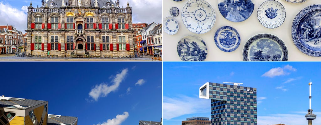 Viagem de um dia para grupos pequenos a Roterdã, Delft e Haia