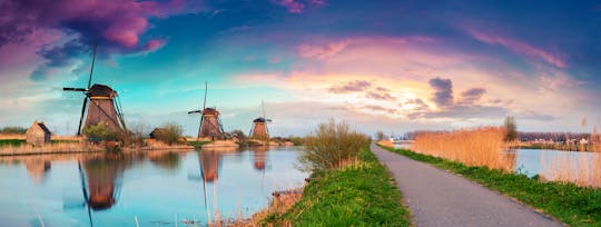 Wiatraki w Kinderdijk wpisane na listę UNESCO i wycieczka w małej grupie do Hagi