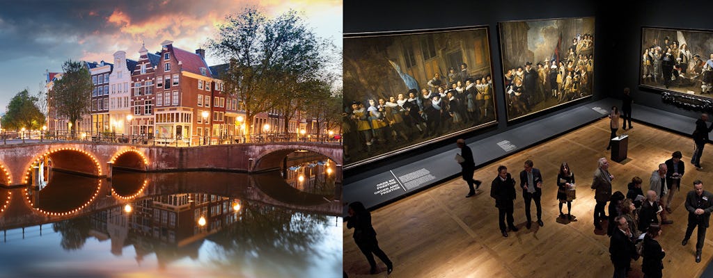 City canal cruise with snackbox and Portrait Gallery of the 17th Century ticket